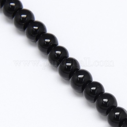 Crystal Glass Round Beads Strands EGLA-F037-4mm-B03-1