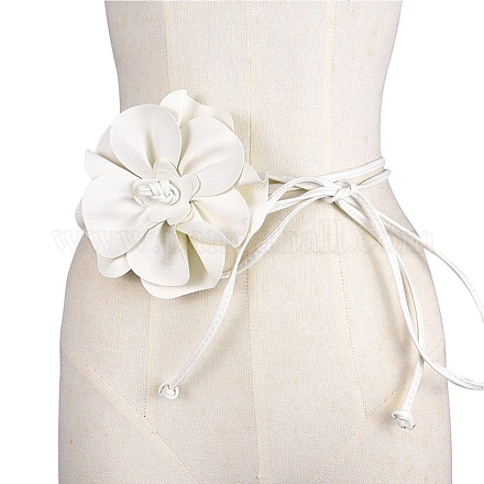 Ремни на талию из искусственной кожи с цветочным принтом для женщин AJEW-WH20816-058B-1