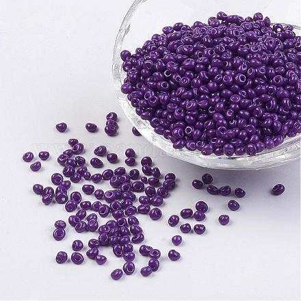Opaque Glass Seed Beads SEED-R032-B11-1
