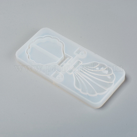 Espejo de maquillaje plegable moldes de resina de silicona DIY-WH0170-49A-1