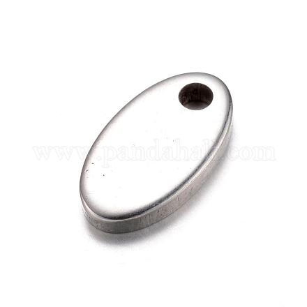 201 Stainless Steel Stamping Blank Tag Charms STAS-D429-46-1