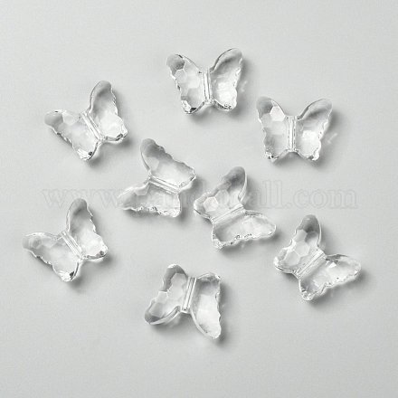 Transparent Acrylic Beads X-PL405Y-6-1
