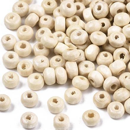 Dyed Natural Wood Beads WOOD-Q006-4mm-04-LF-1