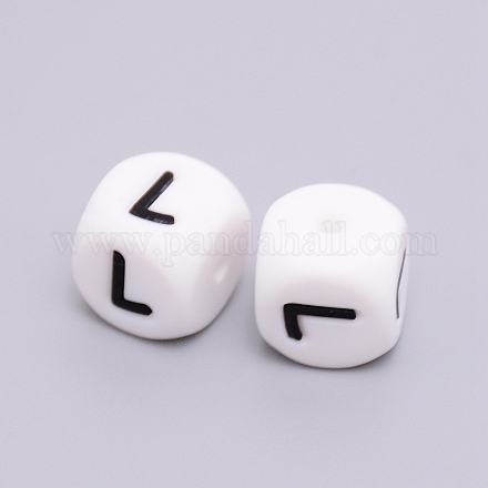 Силиконовые бусины&nbsp;LS-SIL-WH0002-25B-L-1