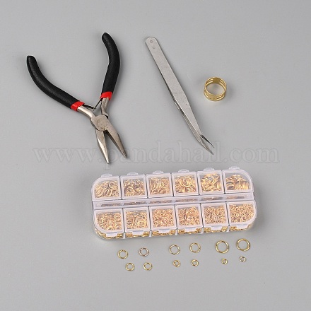 Ensemble d'accessoires de fabrication de bijoux de bricolage DIY-SZC0004-07B-1