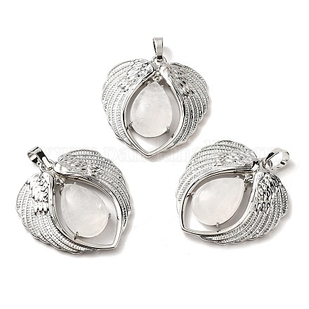 Подвески в форме слезы из натурального кварца KK-K331-02P-07-1