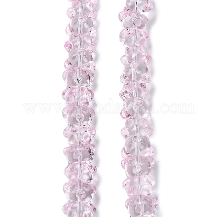 Chapelets de perles en verre électroplaqué EGLA-P063-PL01-1