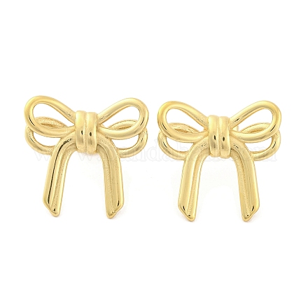 Ионное покрытие (ip) серьги-гвоздики из нержавеющей стали 304 для женщин EJEW-N054-21G-1