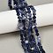 Natural Sodalite Beads Strands, Plum Blossom, 6~6.5x6x2.5mm, Hole: 0.8mm, about 60~63pcs/strand, 14.37~14.84''(36.5~37.7cm)