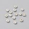 925 Sterling Silver Beads, Rondelle, Silver, 3x2mm, Hole: 1mm