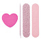 3Pcs Wood Nail Art Tools, Pearl Pink, 9x1.9x0.45cm