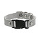 Imitation Leather & Alloy & Plastic Bracelets for Men Women, Platinum, Silver, 9-7/8 inch(25cm)