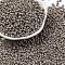 8/0 Baking Paint Glass Seed Beads, Round Hole, Teardrop, Gray, 3x2mm, Hole: 1mm, about 18750pcs/pound
