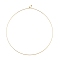 304 Stainless Steel Choker Necklaces, Real 18K Gold Plated, Inner Diameter: 13cm