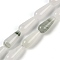 Natural Jade Beads Strands, Teardrop, 21x9mm, Hole: 1mm, about 20pcs/strand, 16.14''(41cm)