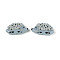 Printed Opaque Resin Beads, Hedgehog, Light Steel Blue, 14.5x27x6mm, Hole: 1.4~1.5mm