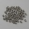 Brass Beads, Long-Lasting Plated, Round, Platinum, 4x3mm, Hole: 1.6mm