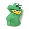 Silicone Beads, Green, Focal Beads, Dinosaur, 27~27.5x20~21x14.5mm, Hole: 2mm