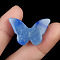 Dyed & Heated Natural Blue Aventurine Pendants, Butterfly Charms, 18.5x28.5x5.5~6mm, Hole: 1mm