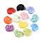 Handmade Porcelain Beads, Spiral Shell, Pearlized, Mixed Color, 14.5~15x12~12.5x9~9.5mm, Hole: 1.8~2mm
