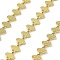 304 Stainless Steel Oval Link Chains, Unwelded, with Spool, Long-Lasting Plated, Ion Plating(IP), Real 18K Gold Plated, 6.5x7.5x0.6mm, 10m/roll