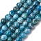 Round Natural Apatite Beads Strands, 8mm, Hole: 1mm, about 49pcs/strand, 14.96 inch(38cm)