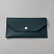PU Leather Wallets with Alloy Snap Buttons, Rectangle, Platinum, Dark Slate Blue, 175x92x5mm