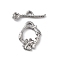 Non-Tarnish 304 Stainless Steel Toggle Clasps, Stainless Steel Color, 19.5x14x2mm, Hole: 3x1mm, Bar: 6.5x22x3mm, Hole: 2x1mm