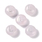 Natural Rose Quartz Beads, Rondelle with Letter, Letter L, 8.5~9x5~5.5mm, Hole: 1.2mm