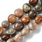 Natural Fossil Coral Beads Strands, Oval, Tumbled Stone, 12~16.5x12~13x11~13mm, Hole: 1.2mm, about 28~29pcs/strand, 15.55~15.75 inch(39.5~40cm)