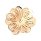 Brass Bead Caps, Flower, Golden, 25x25x2.5mm, Hole: 1mm