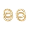 Brass Linking Rings, Interlocking Ring, Cadmium Free & Lead Free, Long-Lasting Plated, Real 18K Gold Plated, 20x12x12mm, Inner Diameter: 8mm