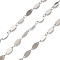 304 Stainless Steel Oval Link Chains, Soldered, Stainless Steel Color, 11x5x0.5mm