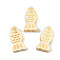 Wood Beads, Fish, Lemon Chiffon, 20x10.5~11x5.5~6mm, Hole: 2~2.5mm