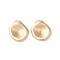 Brass Charms, Cadmium Free & Nickel Free & Lead Free, Flower Petal, Real 18K Gold Plated, 11x10x3mm, Hole: 0.8mm