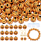 200Pcs Acrylic Beads, Craft Beads, Sports Balls, with 1Roll Elastic Crystal Thread, Basketball, 11.5~11.9x11mm, Hole: 4mm
