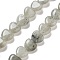 Natural Labradorite Beads Strands, Heart, 10x10x5.5mm, Hole: 1.2mm, about 40pcs/strand, 14.37 inch(36.5cm)