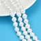 Electroplate Porcelain Imitation Pearl Baroque Beads Strands, Lantern, White, 10x9mm, Hole: 1.2mm, about 41pcs/strand, 15.79''(40.1cm)