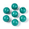 Opaque Acrylic Beads, Round, Dark Cyan, 20x19mm, Hole: 3mm, about 111pcs/500g
