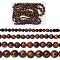 4 Strands 4 Style Natural Grade AB Tiger Eye Round Beads Strands, 1 strand/style