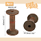 Wooden Empty Spools, for Wire, Cord, Jewelry Chain Wrapping, Coconut Brown, 8x4.45cm