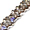 Electroplated Transparent Glass Beads Strands, Butterfly, Chocolate, 11.5x19.5x4.5mm, Hole: 1mm, about 48pcs/strand, 21.65''(55cm)