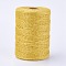 Jute Cord, Jute String, Jute Twine, for Jewelry Making, Yellow, 2mm, about 200m/bundle