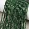 Natural Jadeite Beads Strands, Round, 2mm, Hole: 0.5mm, about 168pcs/strand, 15.39''(39.1cm)