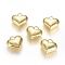 Brass Pendants, Long-Lasting Plated, Heart, Real 18K Gold Plated, 16.5x17x6.5mm, Hole: 4x3.5mm