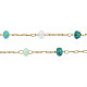 Facettierte runde Perlenketten aus Glas CHS-N003-07-4