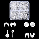 4 Style AS Plastic Base Buckle Hair Findings KY-YW0001-40-1