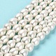 Fili di perle di perle d'acqua dolce coltivate naturali PEAR-E016-086-2