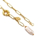 Natürliche Barockperlen Keshi Perlen Lariat Halsketten NJEW-JN03042-13
