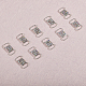 Chgcraft 20pcs hebillas de rhinestone de latón FIND-CA0008-35A-5